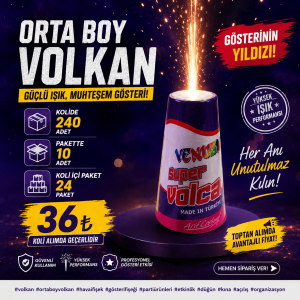 Toptan Orta Boy Volkan Satışı - Venüs Konik 667
